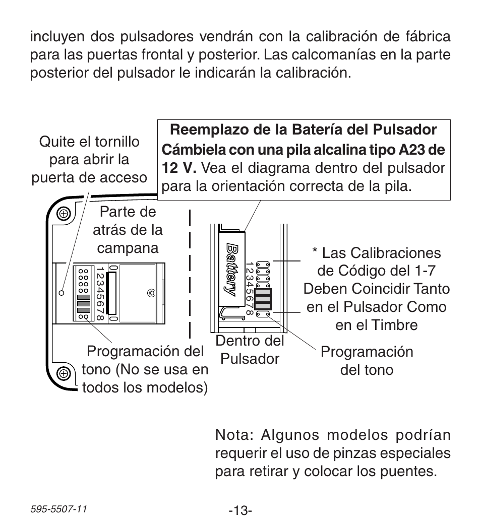 Heath Zenith Wireless Push Button Accessory SL-6290 Series User Manual | Page 13 / 24