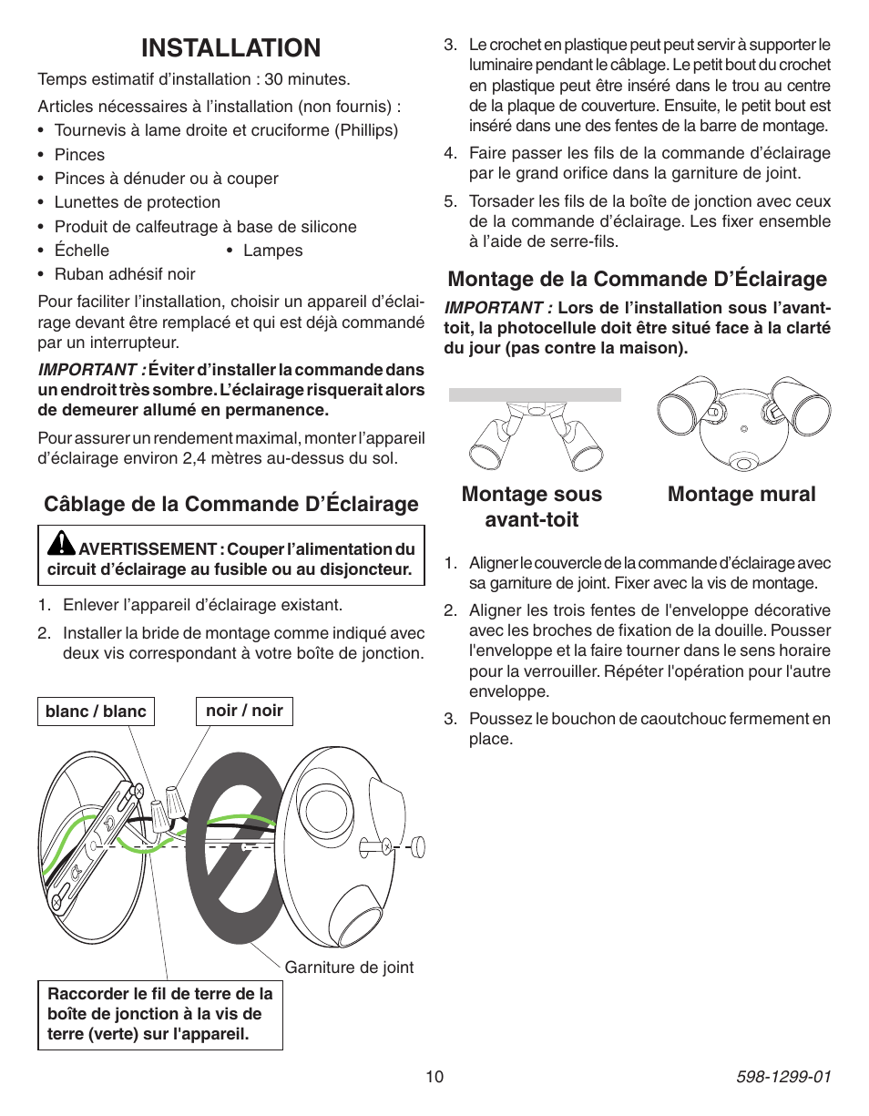 Installation | Heath Zenith Dusk to Dawn Light Control UT-5403-BZ User Manual | Page 10 / 12