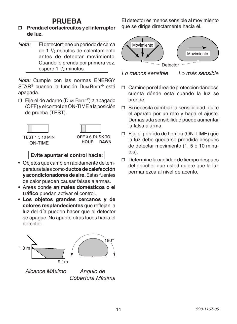 Prueba | Heath Zenith DualBrite PF-4192-BK User Manual | Page 14 / 24