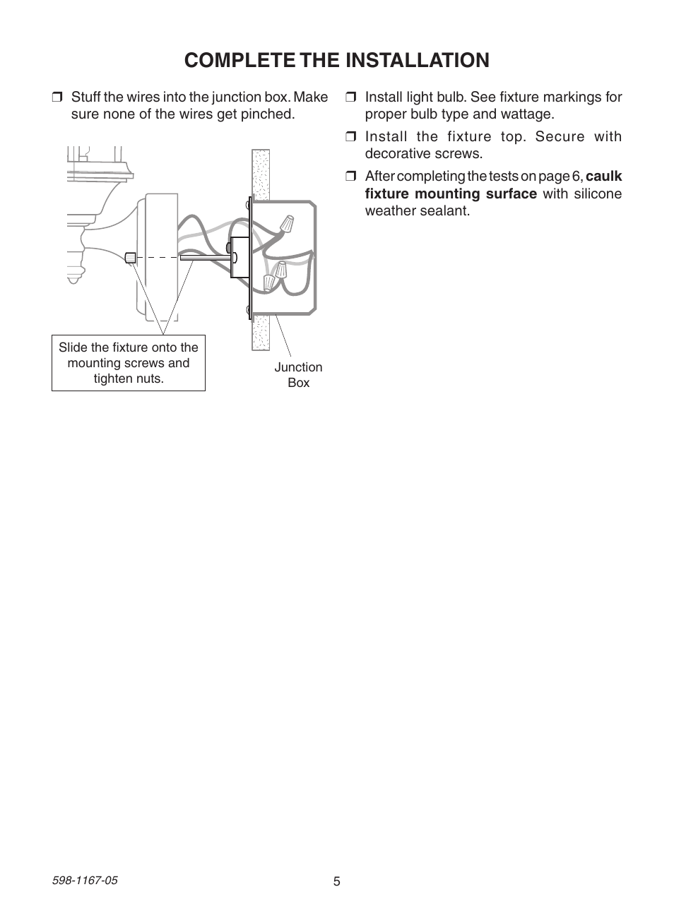 Complete the installation | Heath Zenith DualBrite PF-4192-BK User Manual | Page 5 / 24