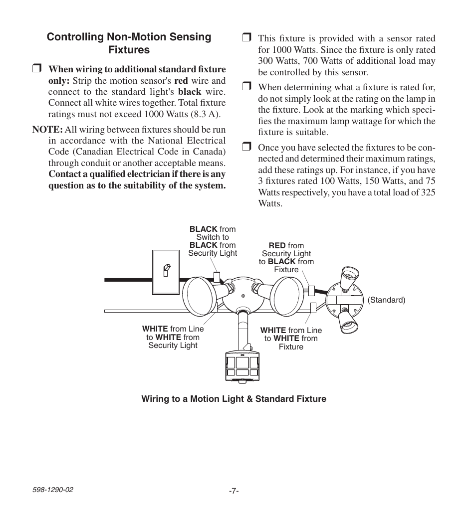 Heath Zenith Motion Sensing Security Light UT-9250-BZ User Manual | Page 7 / 42