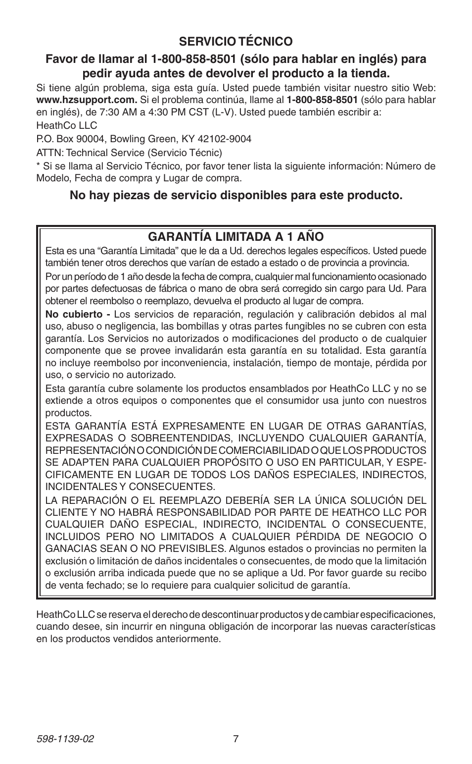 Heath Zenith 29 User Manual | Page 7 / 12