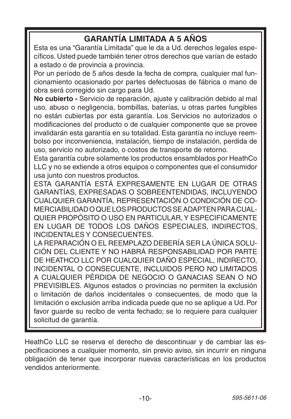Heath Zenith SL-6171 User Manual | Page 10 / 16