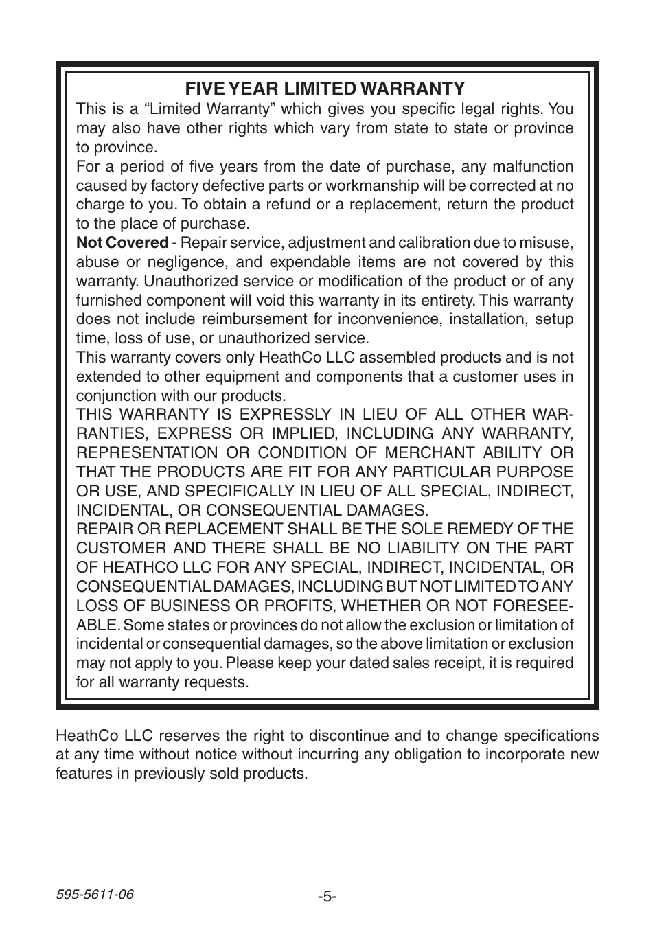 Heath Zenith SL-6171 User Manual | Page 5 / 16