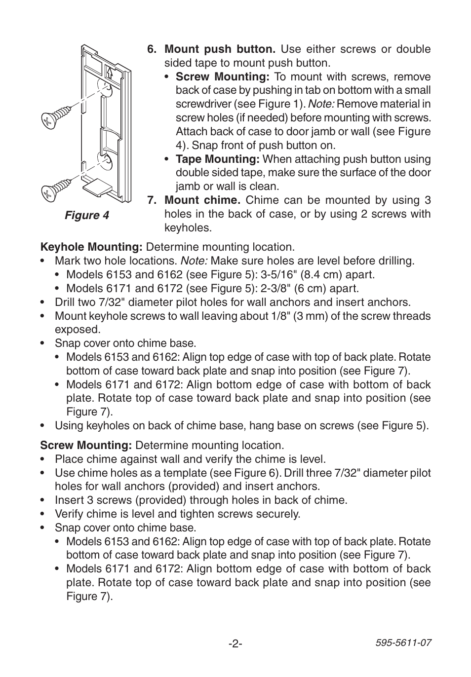 Heath Zenith Wireless Chime 6153 User Manual | Page 2 / 24