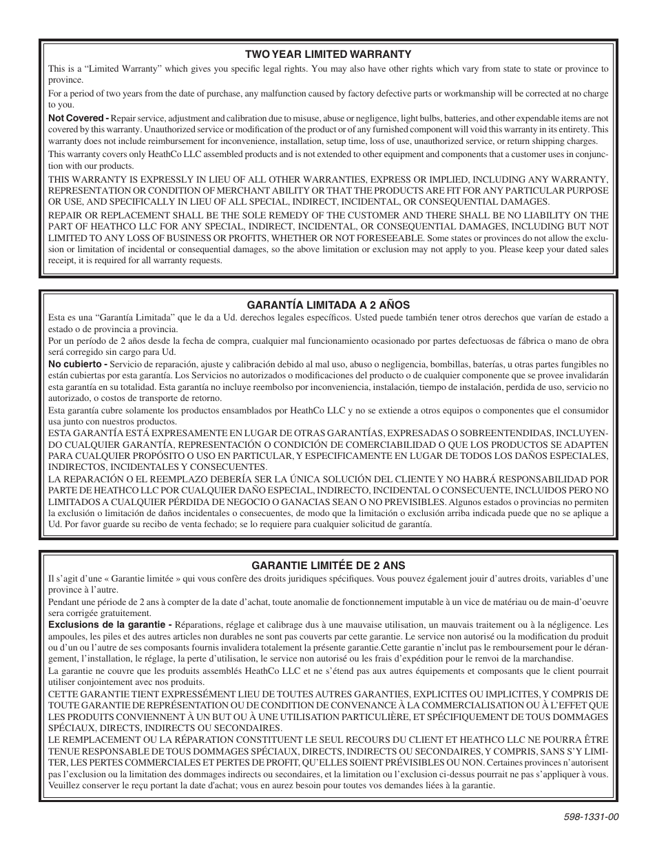 Heath Zenith SL-5656 User Manual | Page 4 / 4