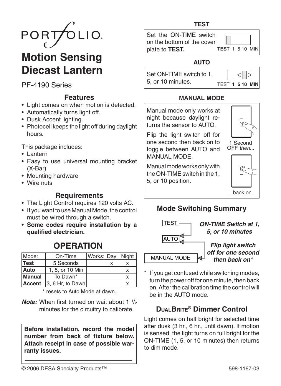 Heath Zenith 4193 User Manual | 20 pages