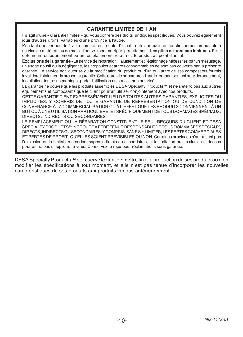 Heath Zenith 122C  EU User Manual | Page 10 / 12