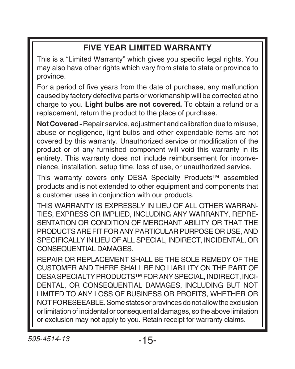 Heath Zenith SL-6107 User Manual | Page 15 / 30