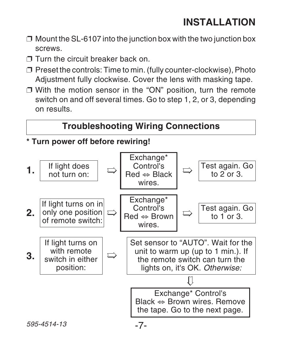 Installation | Heath Zenith SL-6107 User Manual | Page 7 / 30