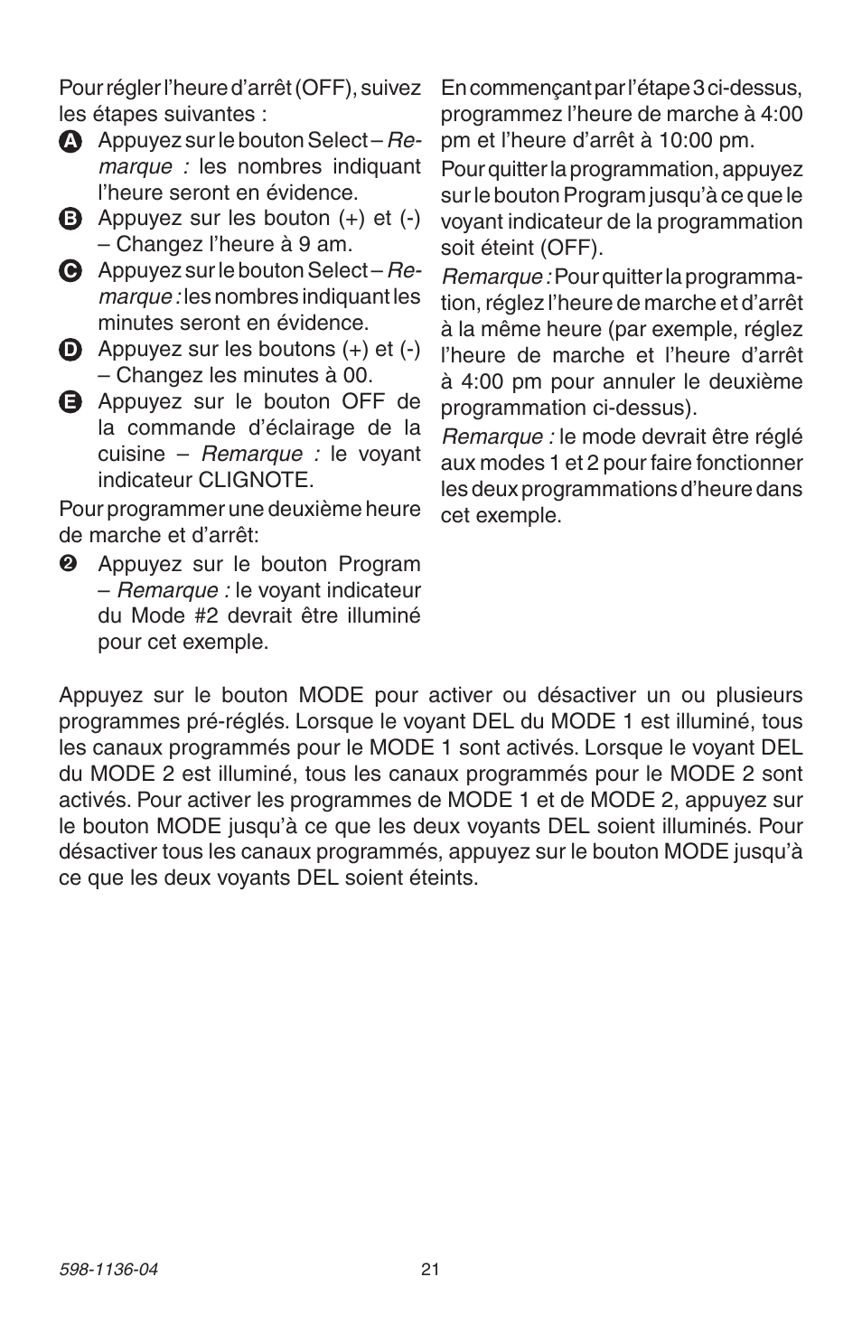 Heath Zenith Lighting Control Panel 598-1136-04 User Manual | Page 21 / 24