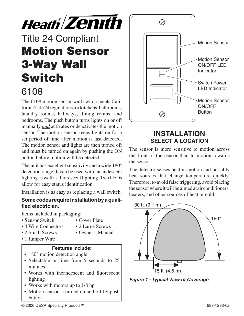 Heath Zenith 6108 User Manual | 28 pages