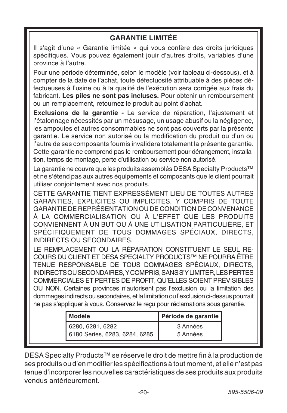 Heath Zenith 6280 User Manual | Page 20 / 20