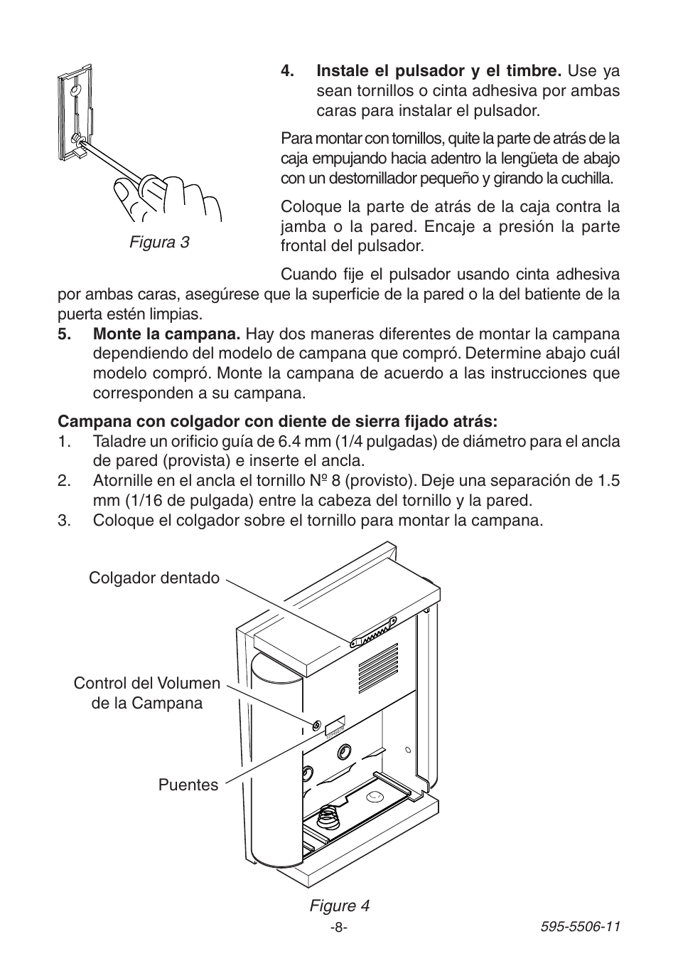 Heath Zenith Decorative Wireless Chime 6270 User Manual | Page 8 / 24