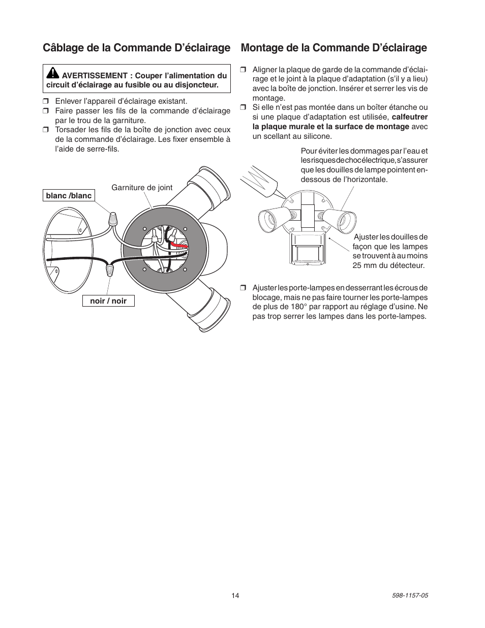 Heath Zenith Motion Sensor Light Control SH-5411 User Manual | Page 14 / 16