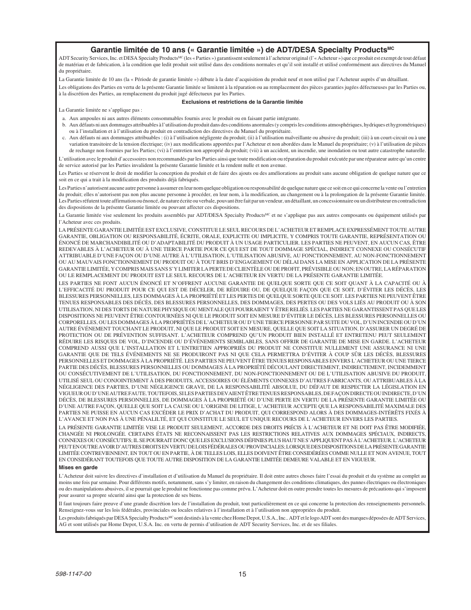 Heath Zenith SL-9526 User Manual | Page 15 / 16