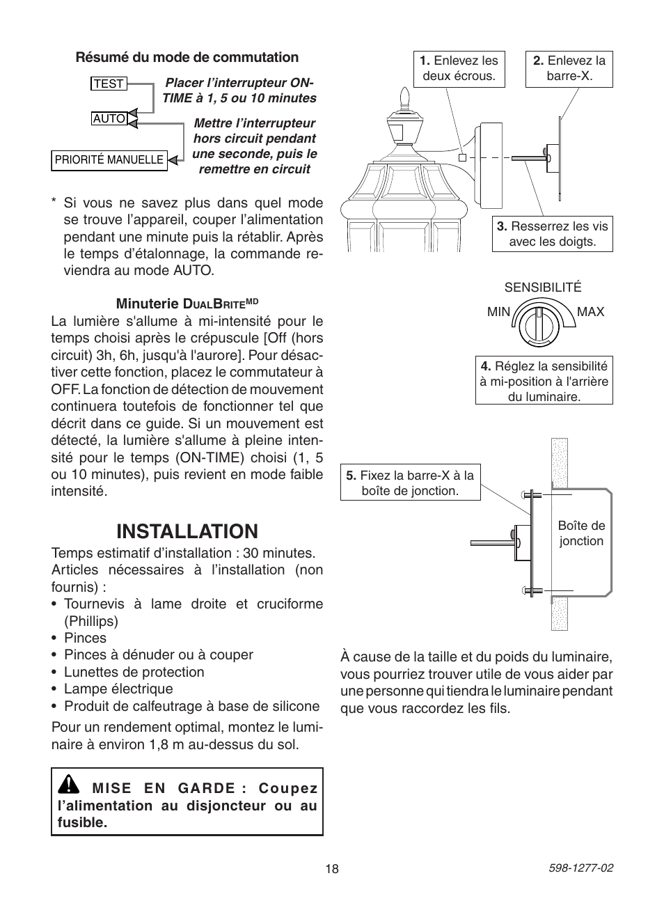 Installation | Heath Zenith SL-4290 Series User Manual | Page 18 / 24
