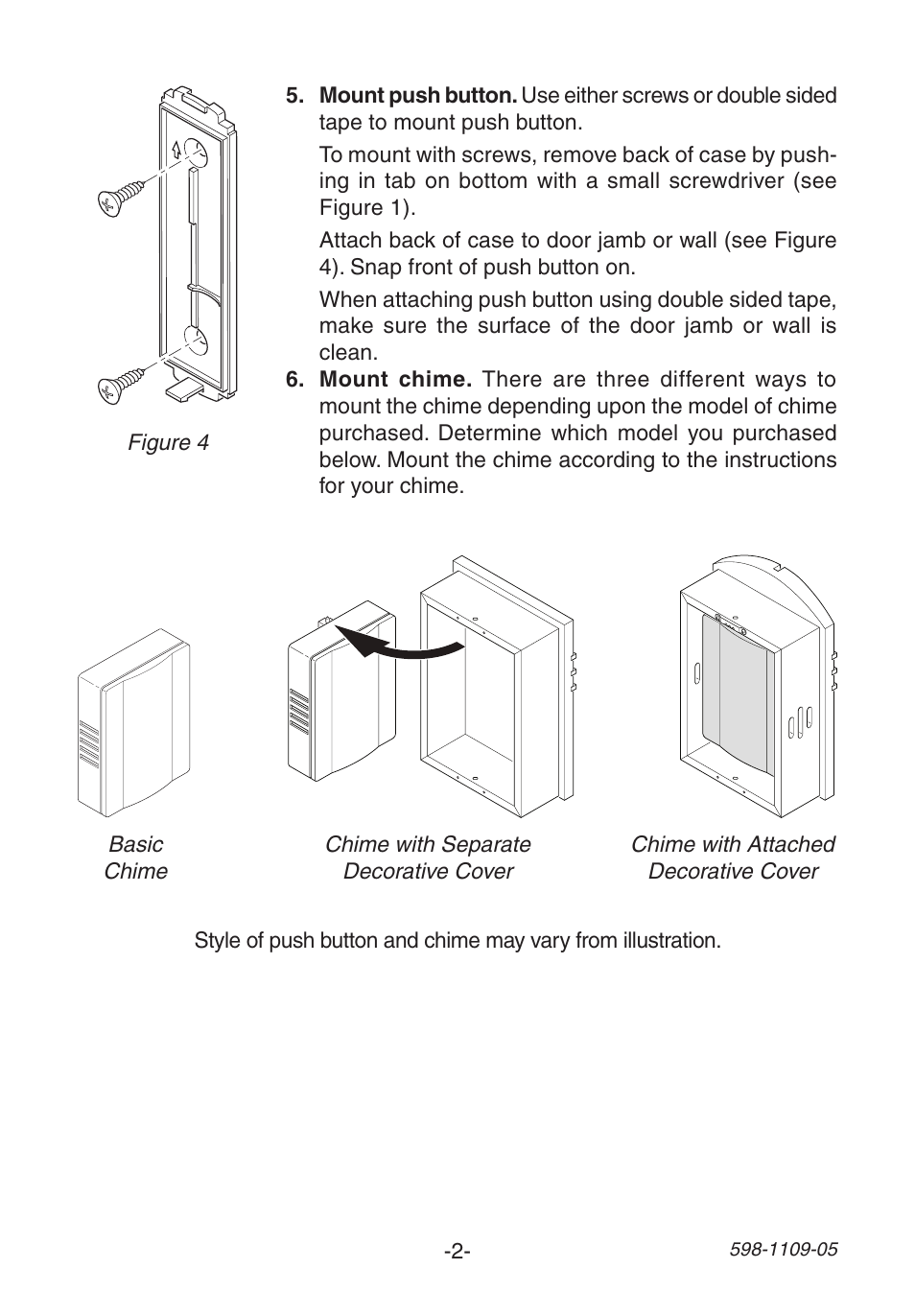 Heath Zenith Wireless Mechanical Battery Operated Chime 598-1109-05 User Manual | Page 2 / 28