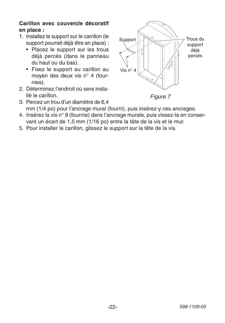 Heath Zenith Wireless Mechanical Battery Operated Chime 598-1109-05 User Manual | Page 22 / 28