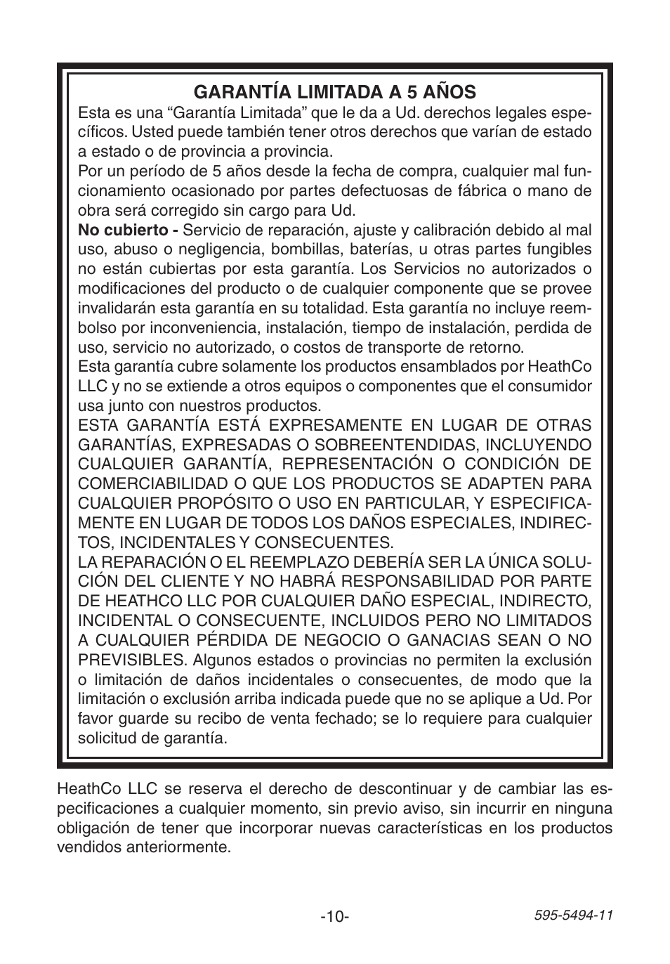 Heath Zenith SL-6166 User Manual | Page 10 / 16