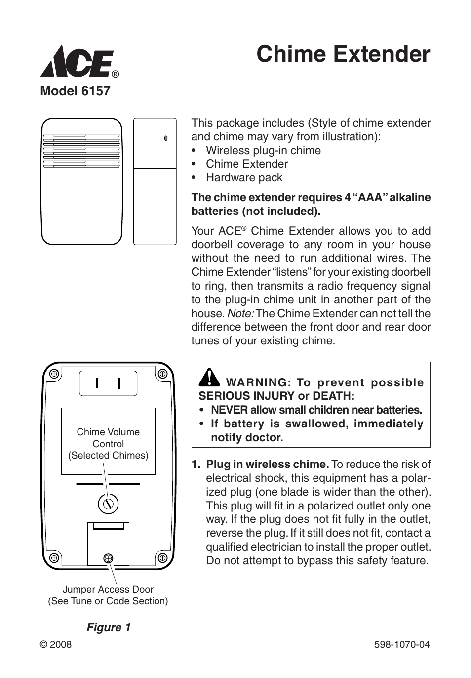 Heath Zenith Chime Extender 6157 User Manual | 32 pages