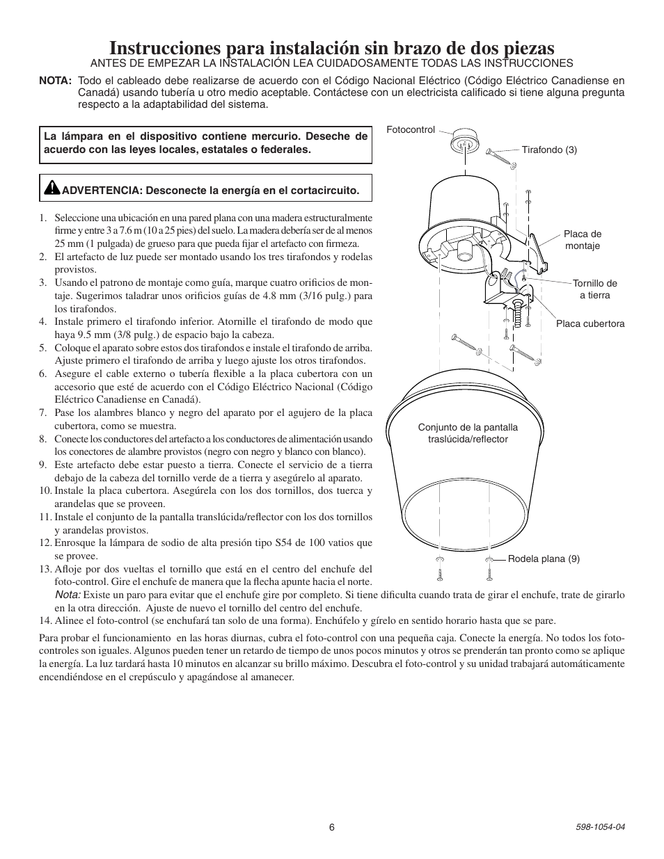 Heath Zenith Energy Star SL-5666 User Manual | Page 6 / 12