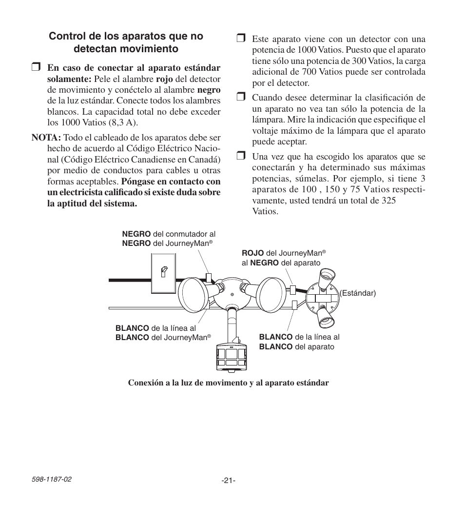 Heath Zenith HD-9250 User Manual | Page 21 / 42