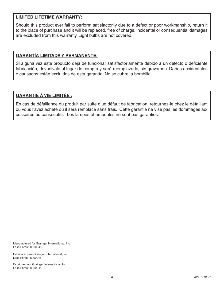 Heath Zenith 2LBL6 User Manual | Page 4 / 4