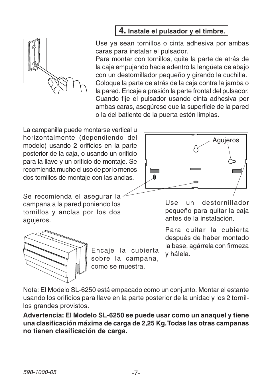 Heath Zenith DECORATIVE WIRELESS SL-6155 User Manual | Page 7 / 20