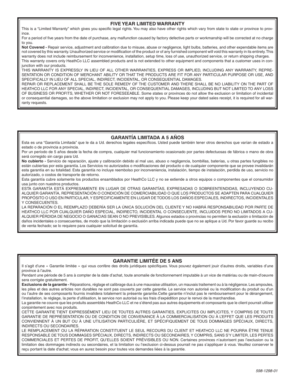 Heath Zenith UT-5571-BZ User Manual | Page 4 / 4
