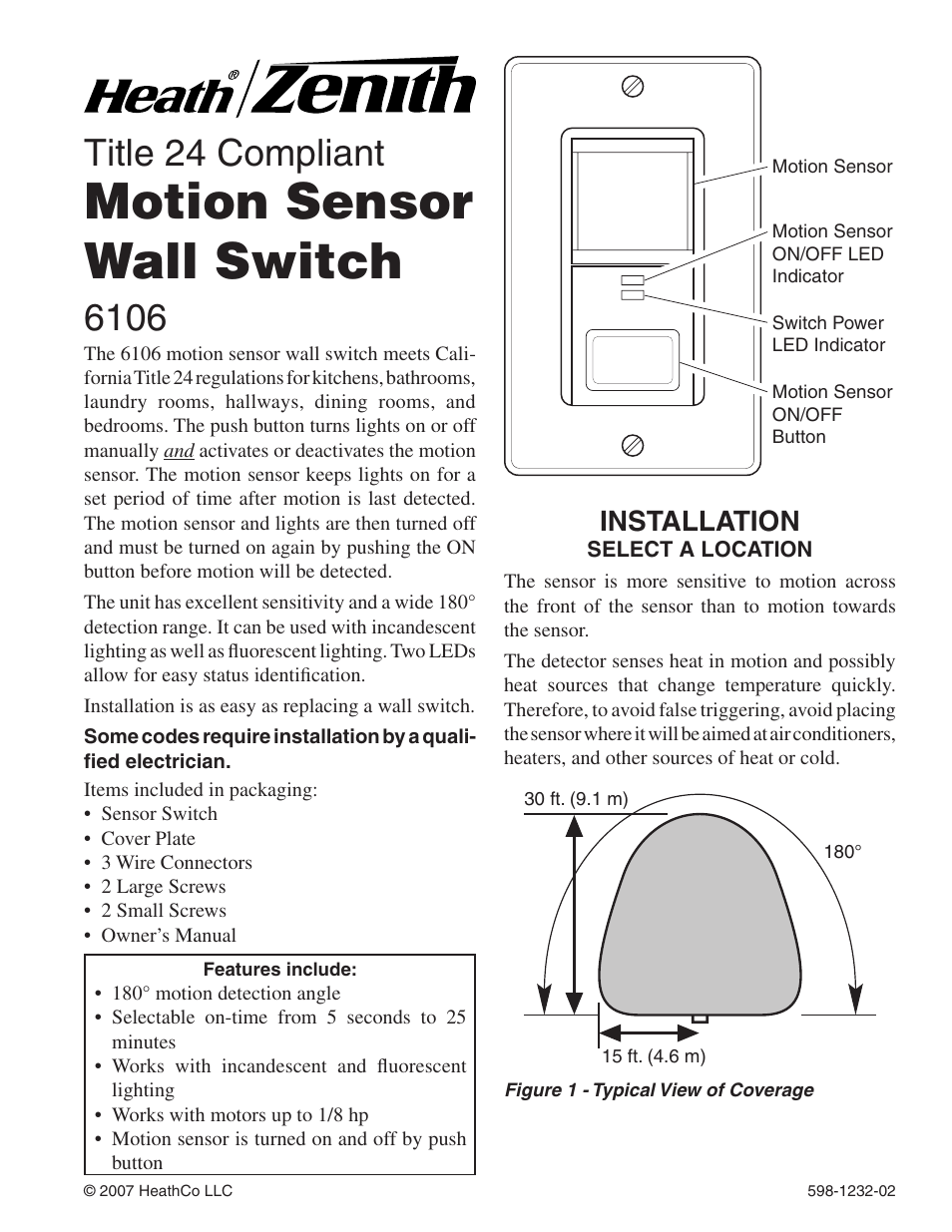 Heath Zenith 6106 User Manual | 16 pages