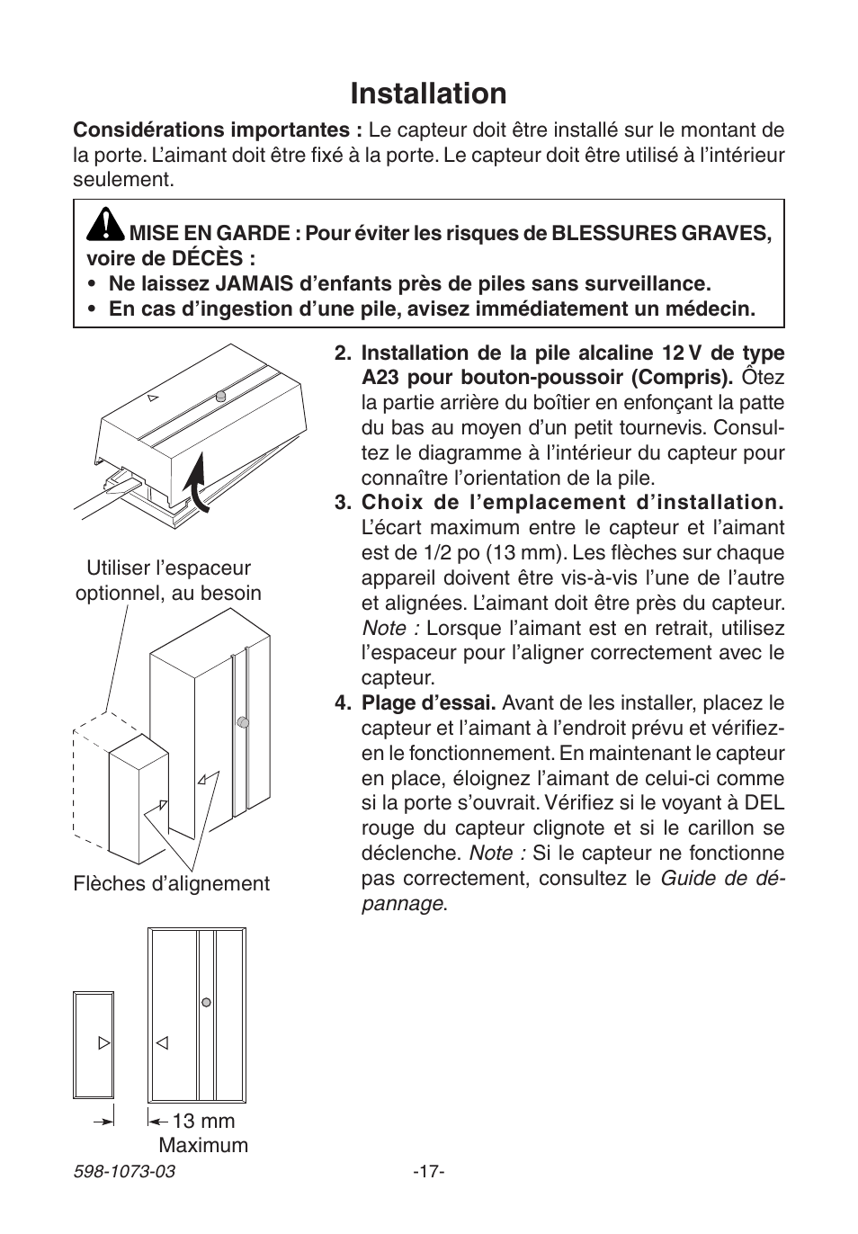 Installation | Heath Zenith 3003530 User Manual | Page 17 / 24