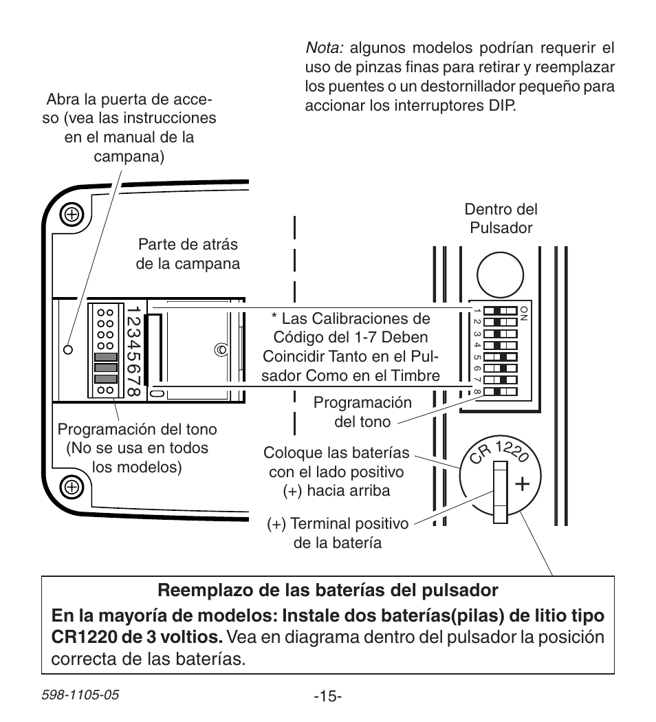 Heath Zenith Wireless Push Button Accessory 598-1105-05 User Manual | Page 15 / 32