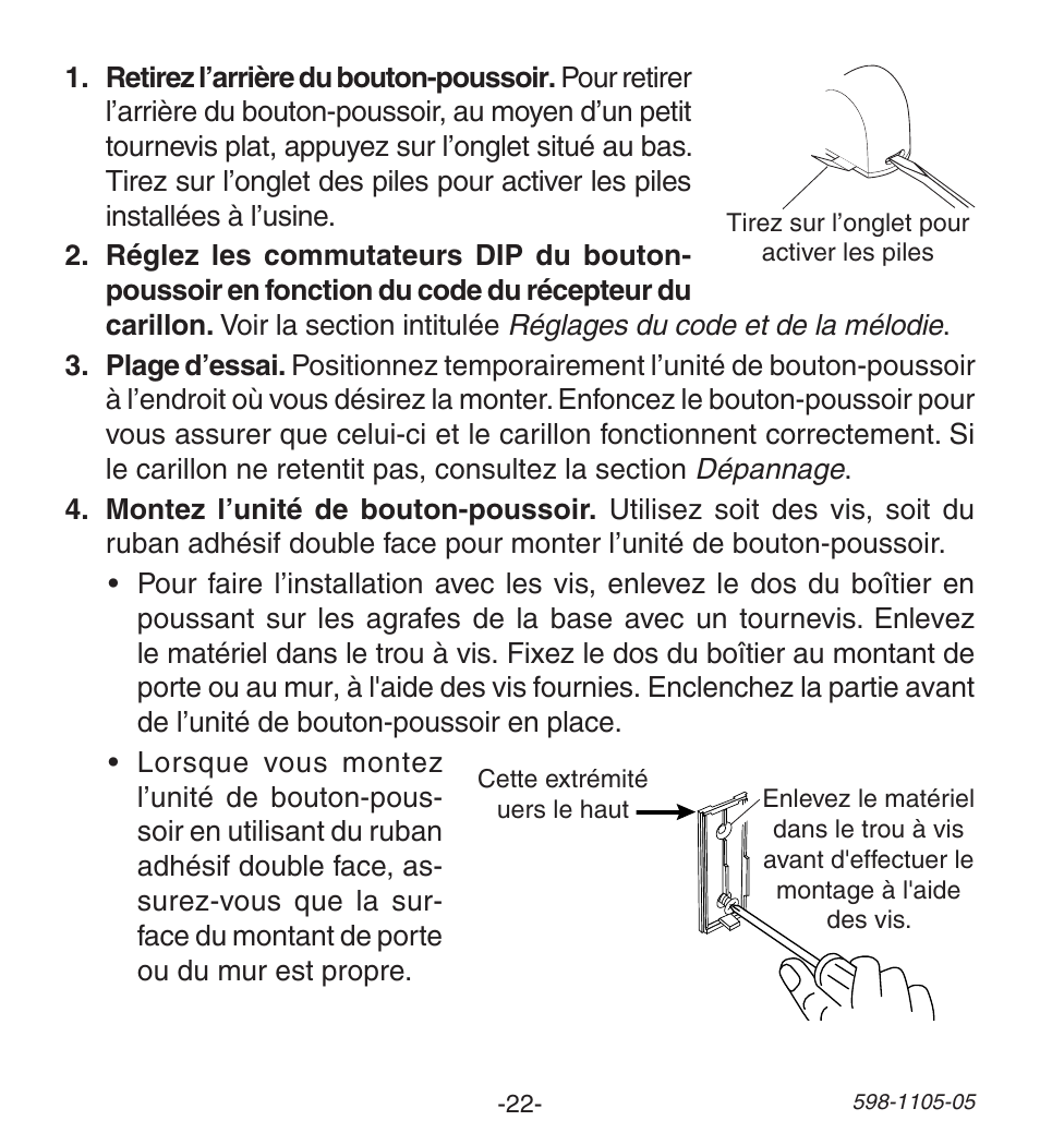 Heath Zenith Wireless Push Button Accessory 598-1105-05 User Manual | Page 22 / 32