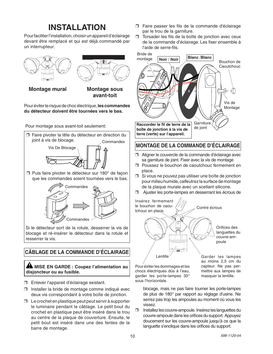 Installation | Heath Zenith SL-5710 User Manual | Page 10 / 12