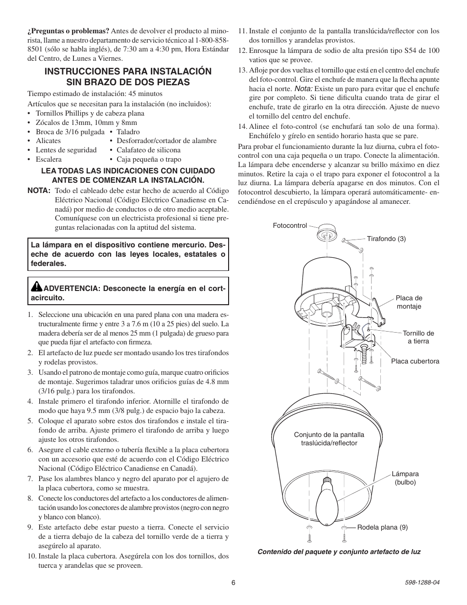 Heath Zenith UT-5666-AL User Manual | Page 6 / 12