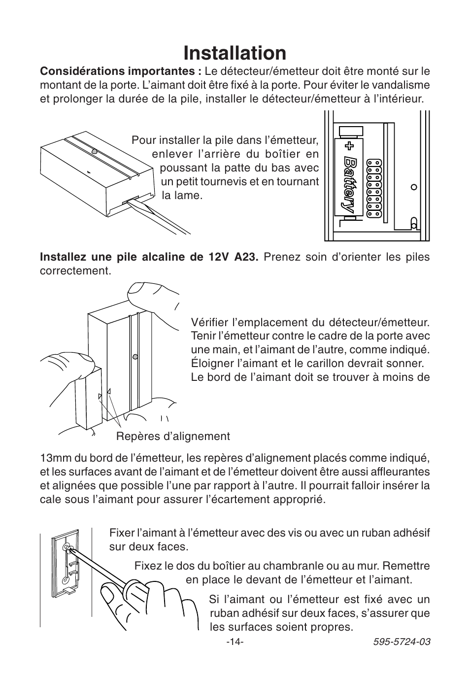 Installation | Heath Zenith WIRELESS SL-6168 User Manual | Page 14 / 20
