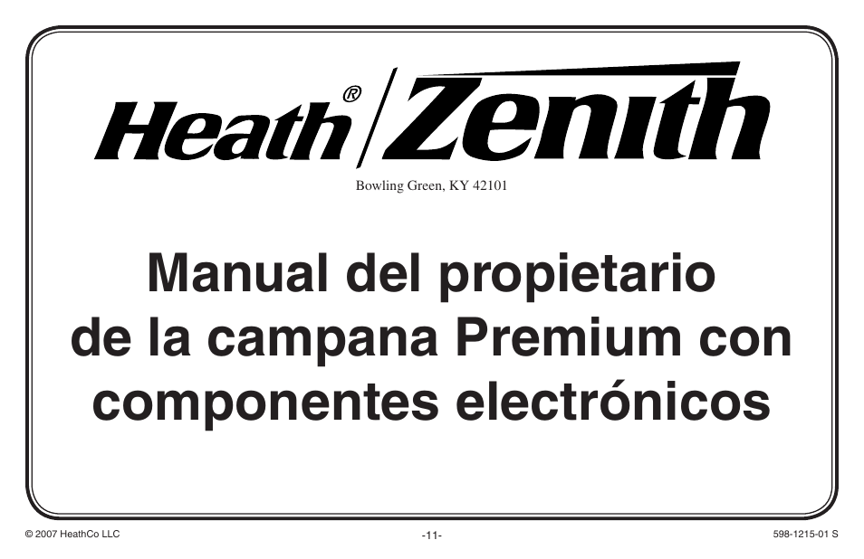 Heath Zenith 598-1215-01 User Manual | Page 11 / 32