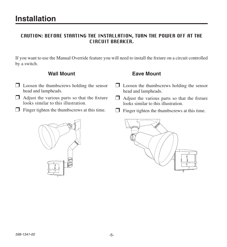 Installation | Heath Zenith Secure Home SH-9250-WH User Manual | Page 5 / 42