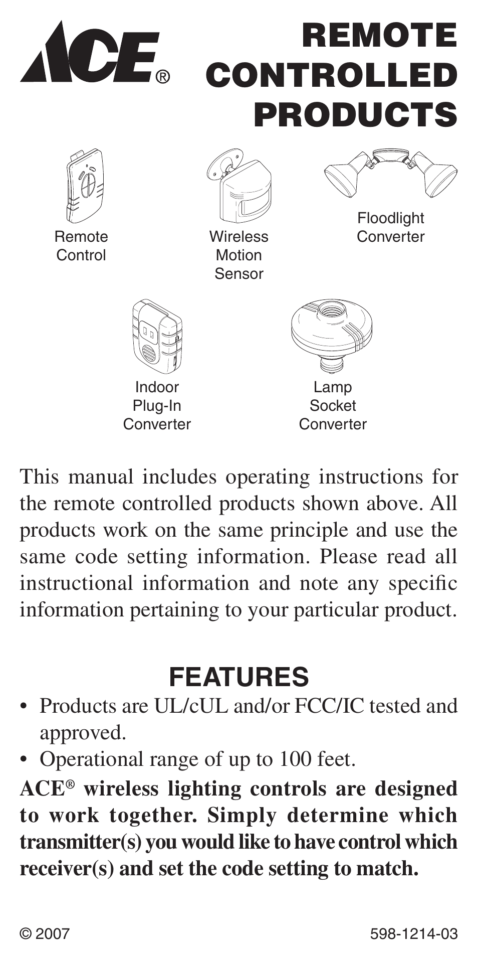 Heath Zenith 598-1214-03 User Manual | 36 pages