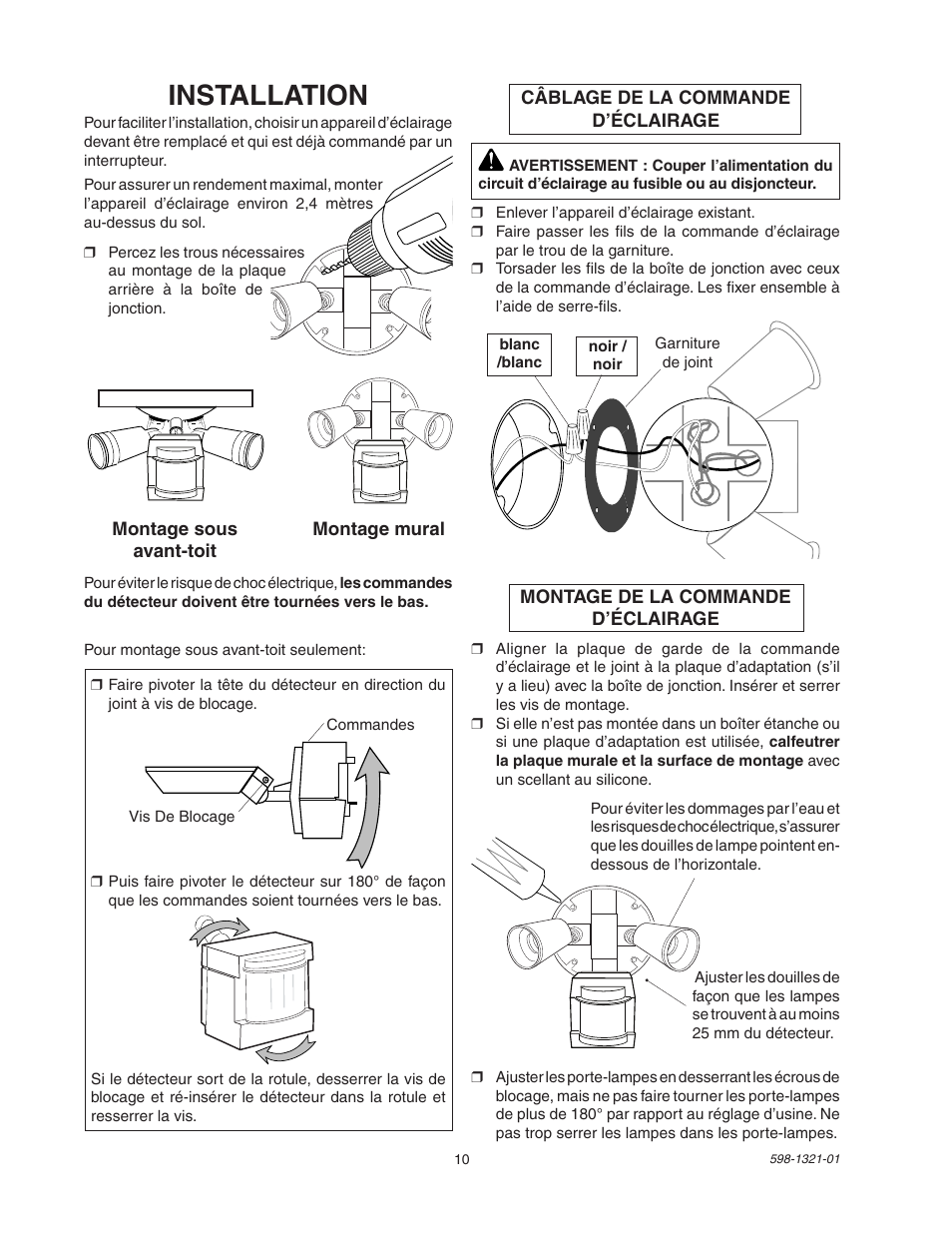 Installation | Heath Zenith BL-1800 User Manual | Page 10 / 12