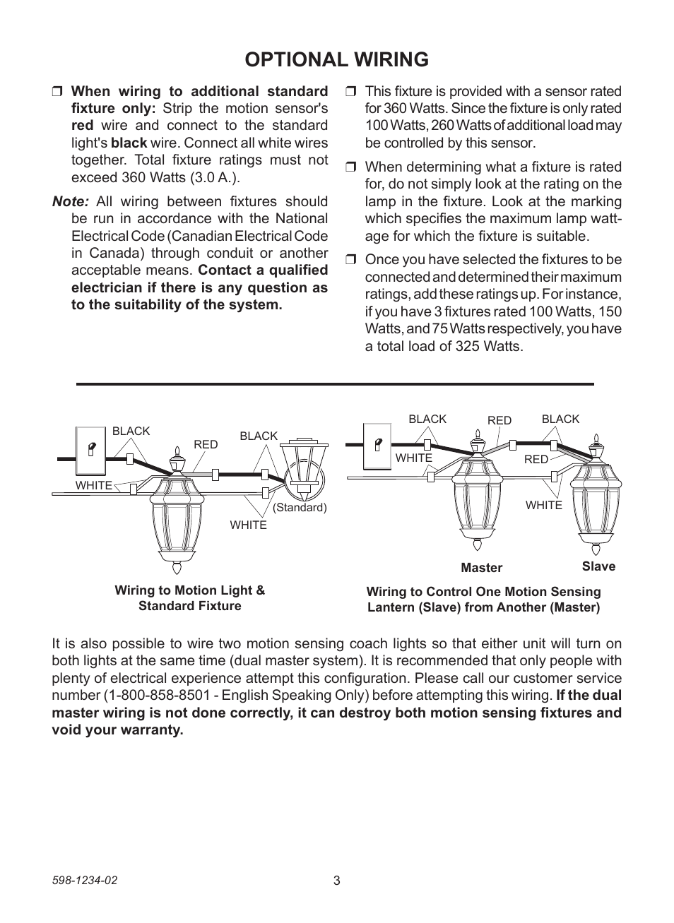 Optional wiring | Heath Zenith PF-4290 Series User Manual | Page 3 / 20