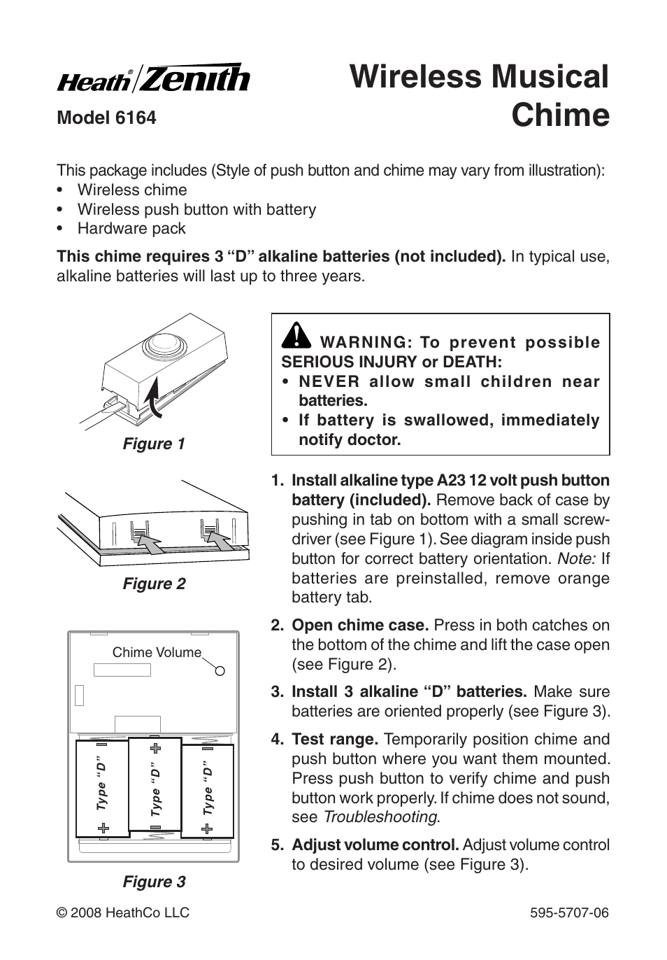 Heath Zenith 595-5707-06 User Manual | 24 pages