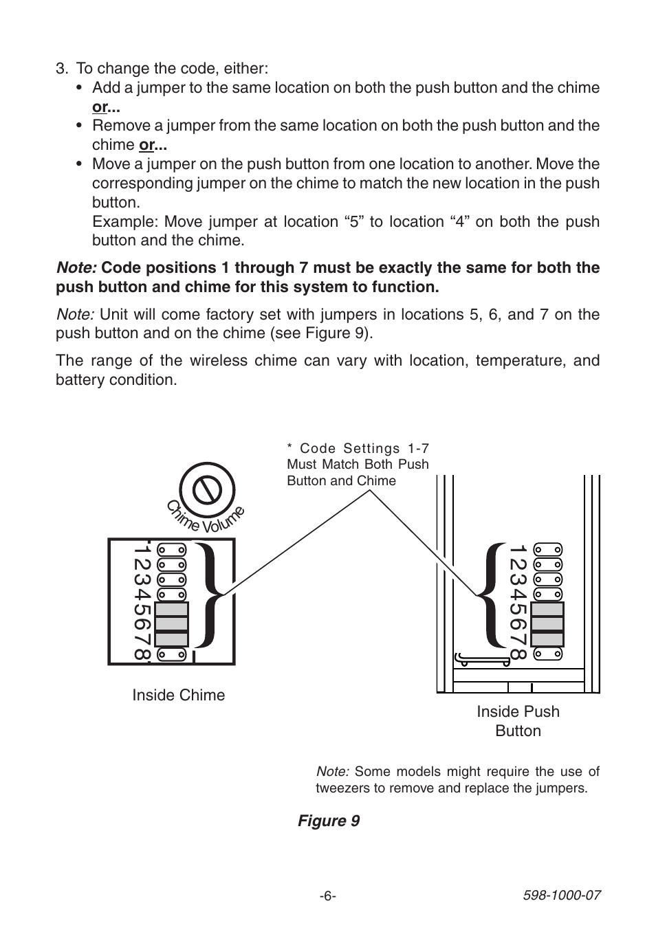Heath Zenith Decorative Wireless Chime 598-1000-07 User Manual | Page 6 / 24