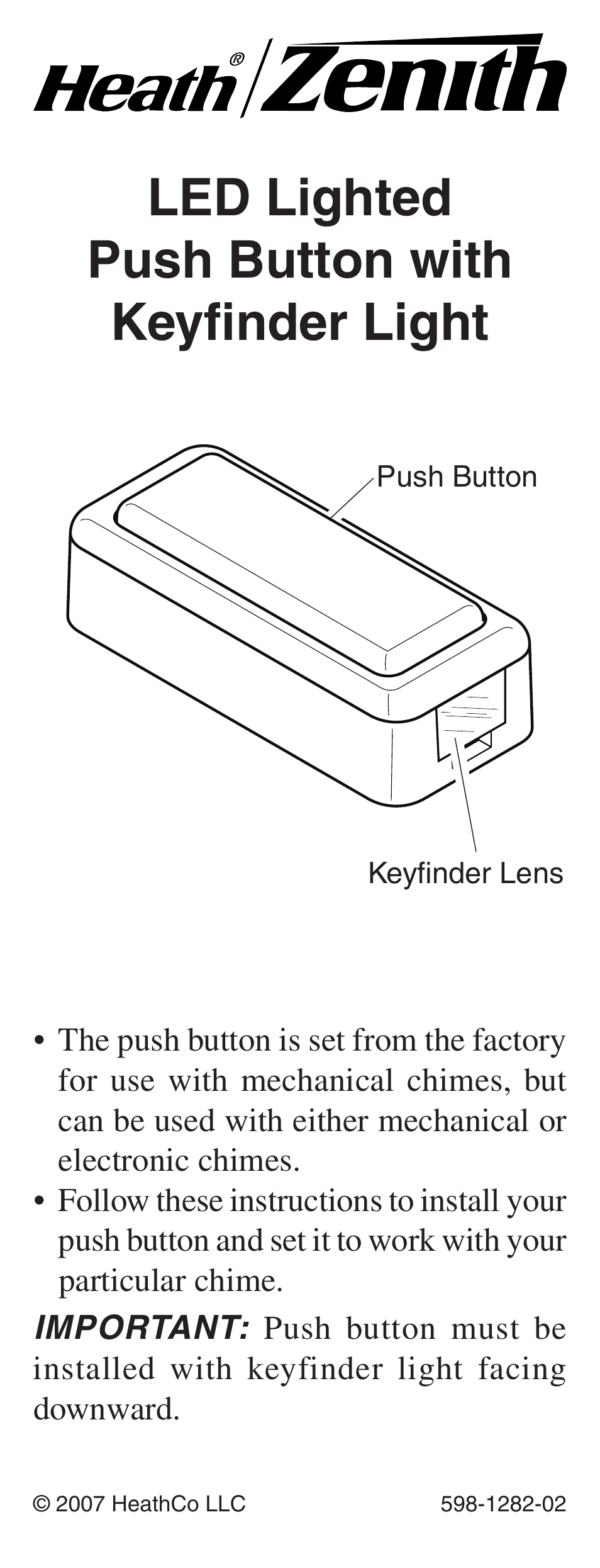 Heath Zenith 598-1282-02 User Manual | 24 pages
