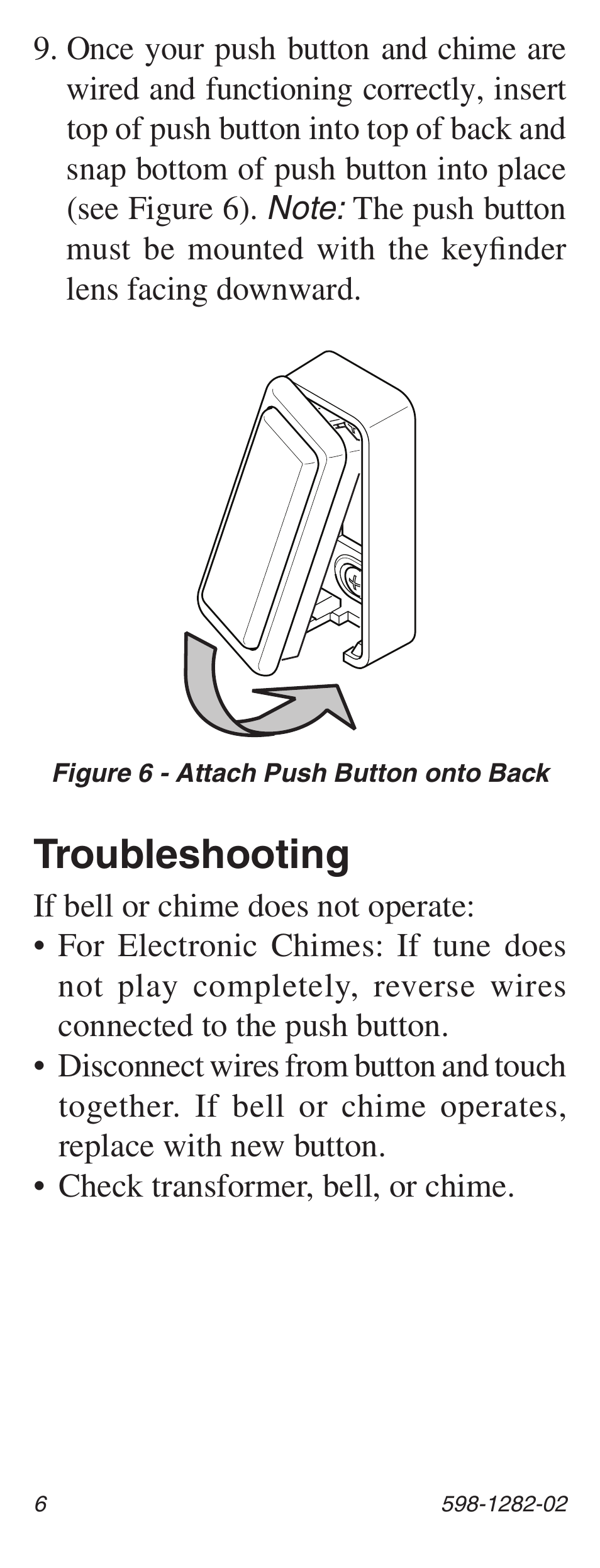 Troubleshooting | Heath Zenith 598-1282-02 User Manual | Page 6 / 24