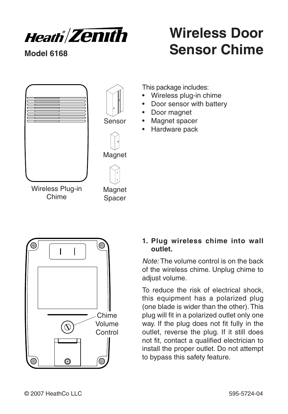 Heath Zenith 6168 User Manual | 24 pages