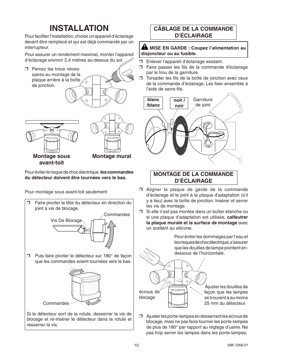 Installation | Heath Zenith SL-5408 User Manual | Page 10 / 12