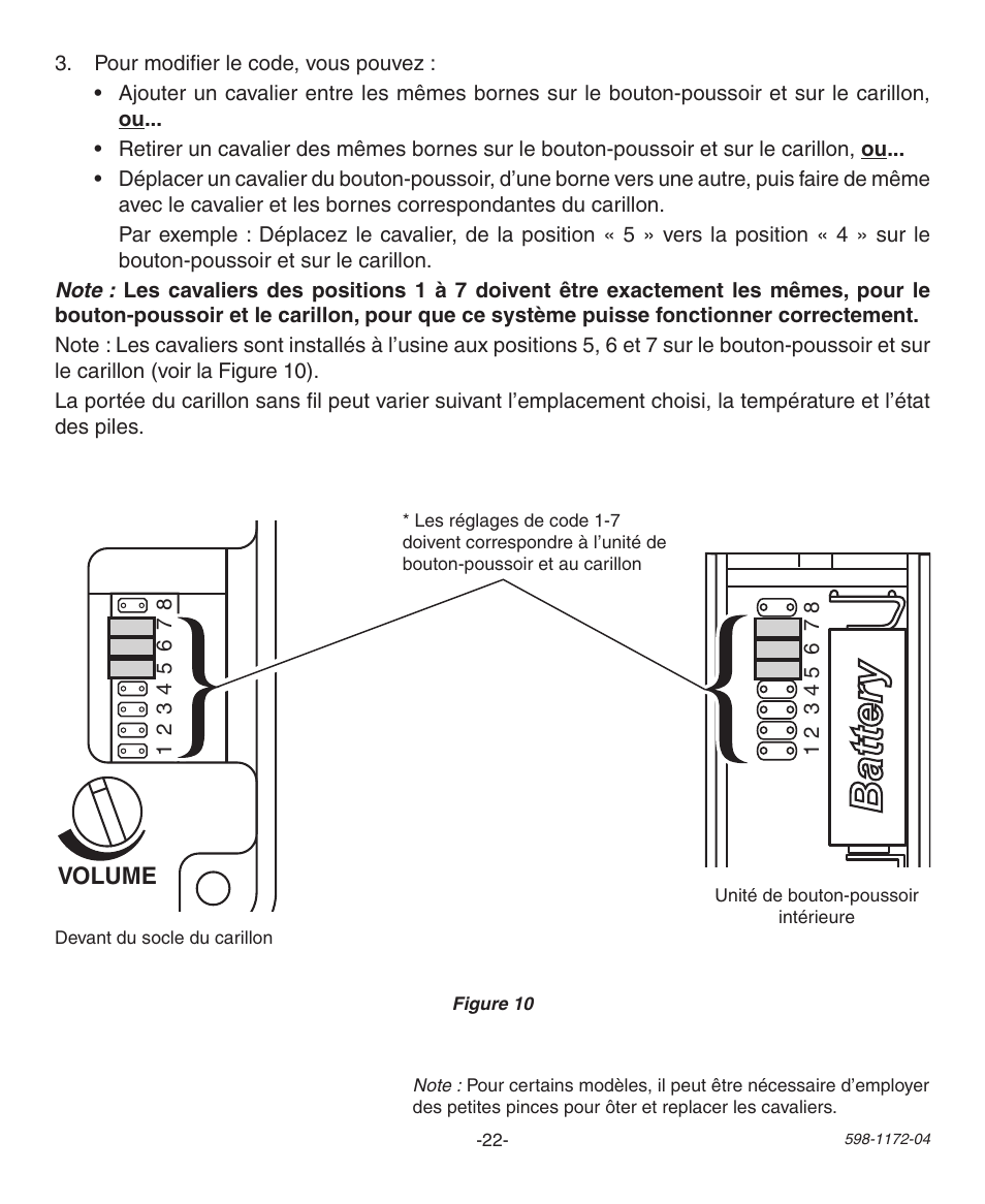 Type “d | Heath Zenith Wireless Chime 598-1172-04 User Manual | Page 22 / 24