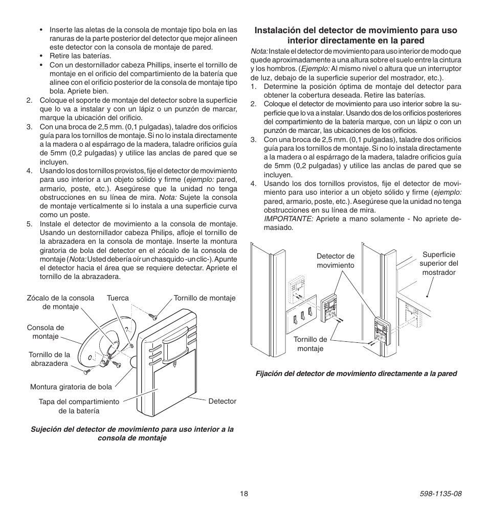Heath Zenith 598-1135-08 User Manual | Page 18 / 44